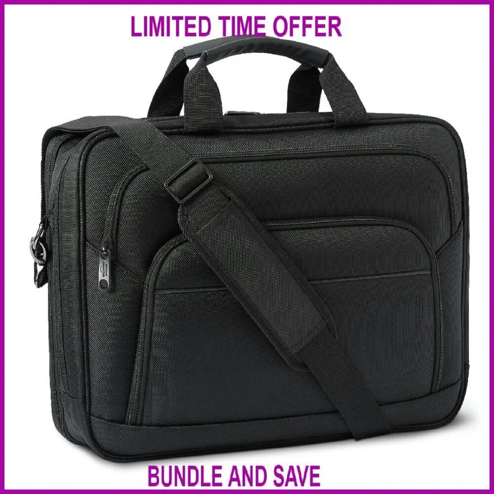 16.5 Inch Laptop Briefcase TSA Friendly Expandable Tech Bag